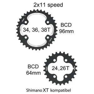 Framdrev 36T BCR-100S BBB