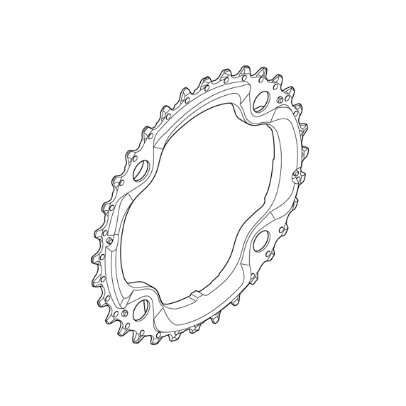 Shimano FC-T521 Kedjedrev 36T Trippel Svart